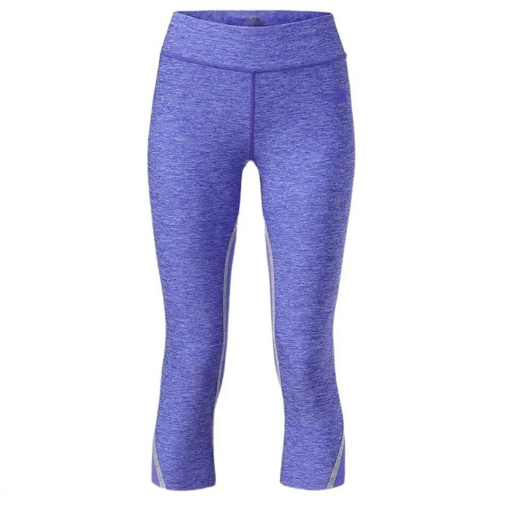 The north face DYNAMIX LEGGINGS cropped Capri yoga pants Lavender blue XS
